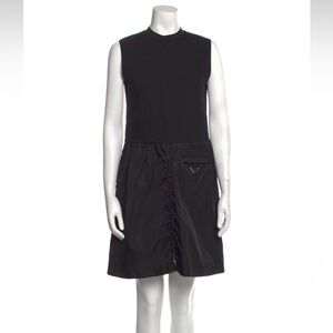 Prada nylon mini shift dress Small